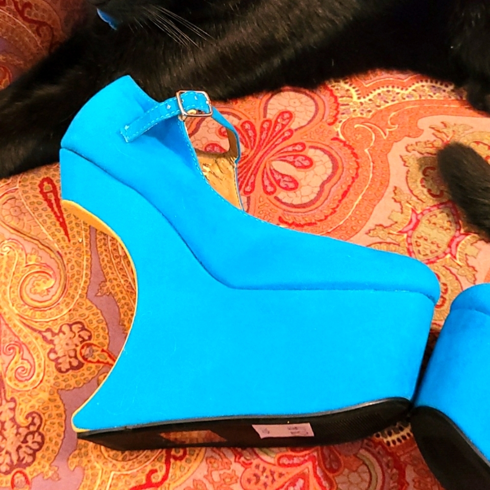 The art of the shoe!  HIGH heels sz 5.5